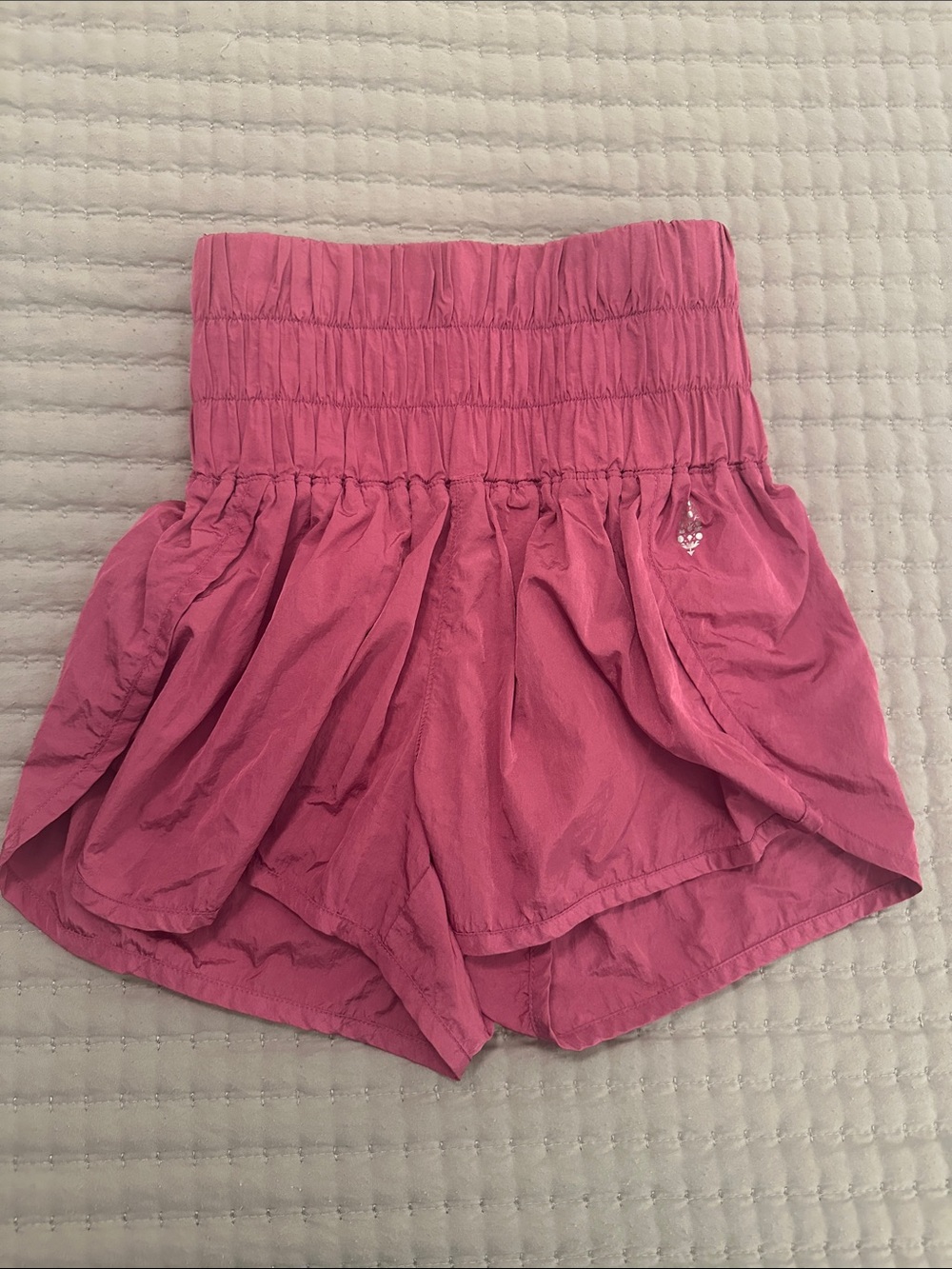 Free People High-Rise Hot Pink Athletic Shorts Size: XS